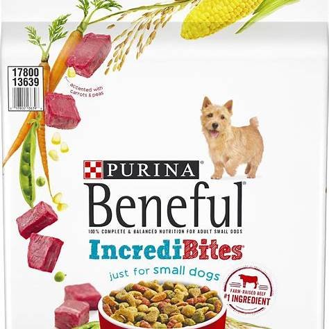 Beneful IncrediBites for Small Dogs with Real Chicken & Veggies, Dry Dog Food – 3.5 lb Bag